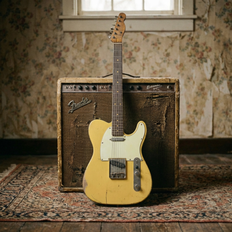 Leboncat Telecaster - TV Yellow - Master Build Relic