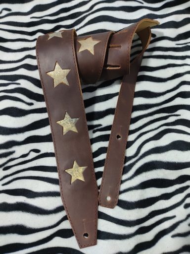 Correa guitarra cuero custom