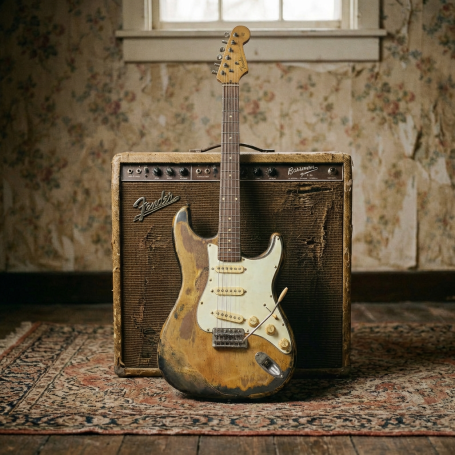 Ovation Applause Stratocaster 1980 - 2-Tone sunburst - Master Build Relic