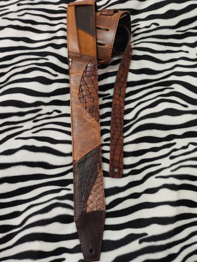 Correa guitarra cuero custom