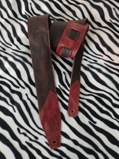 Correa guitarra cuero custom