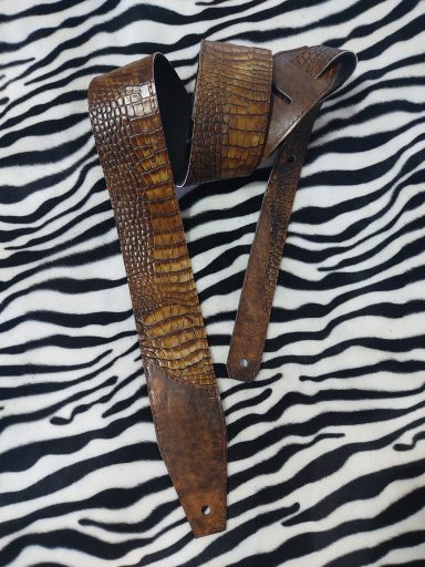Correa guitarra cuero custom