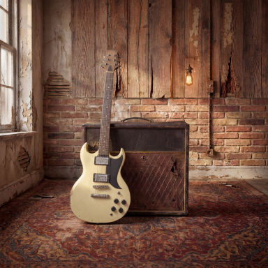 Silvertone SG / Aged White