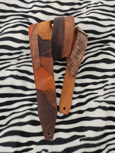 Correa guitarra cuero custom