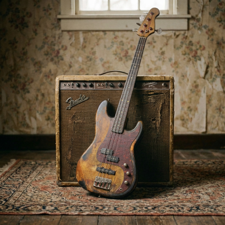 HB PJ75 Vintage Series - 2-Tone sunburst - Master Build Relic