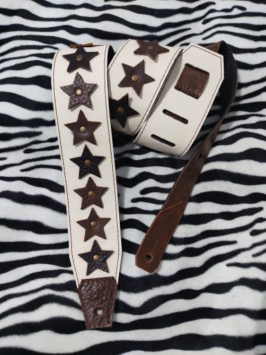 Correa guitarra cuero custom